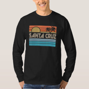 Santa Cruz California Sunset 70s 80s Surfer Summer T-Shirt