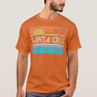 Santa Cruz California Sunset 70s 80s Surfer Summer T-Shirt