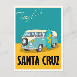 Santa Cruz California Travel Postcard