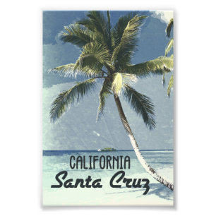 Santa Cruz California Vintage Travel Poster Art