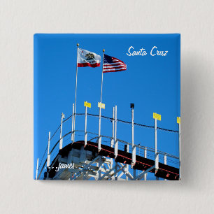 Santa Cruz Coaster 15 Cm Square Badge