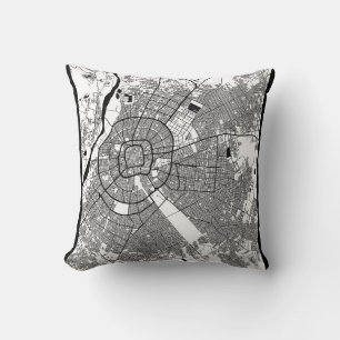 Santa Cruz de la Sierra Bolivia City Map Cushion