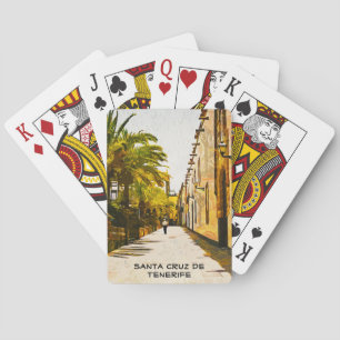 Santa Cruz de Tenerife Oil Paint Playing Cards
