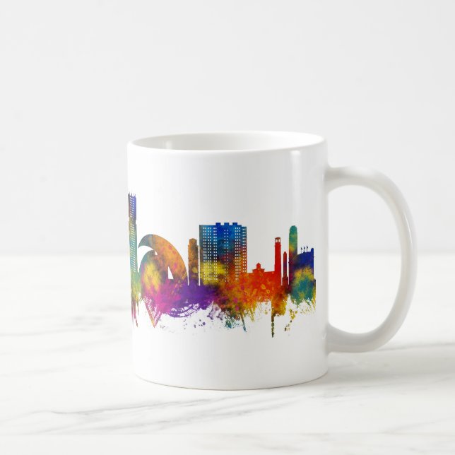 Santa Cruz de Tenerife Spain Skyline Coffee Mug (Right)