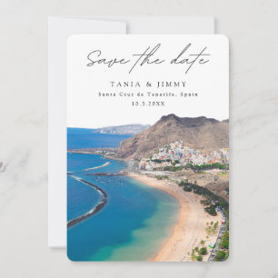 Santa Cruz de Tenerife Spain Wedding Save the Date Invitation