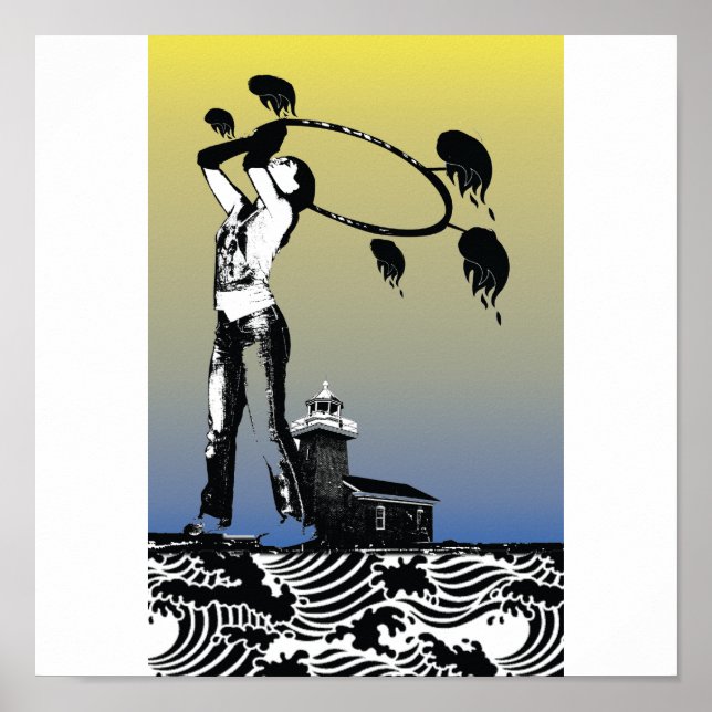 Santa Cruz Lighthouse Hoopjam Poster (Front)