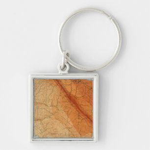 Santa Cruz quadrangle showing intensity, faults Key Ring
