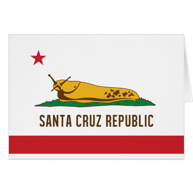 Santa Cruz Republic Banana Slug Flag (Front Horizontal)