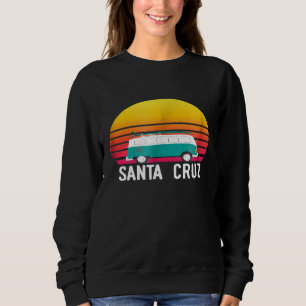 Santa Cruz Retro Sunset Surfing Hippie Van Graphic Sweatshirt