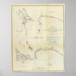 Santa Cruz, San Simeon, Coxo, San Luis Obispo Poster