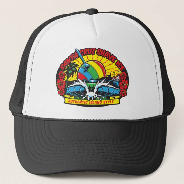Santa Cruz Shave Ice Logo Trucker Hat (Front)
