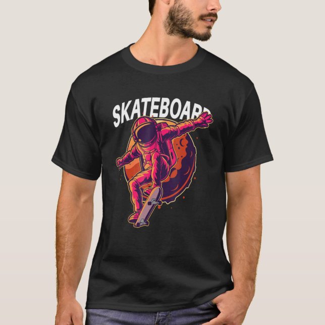 Santa Cruz Skateboard Space Skateboarding Astronau T-Shirt (Front)