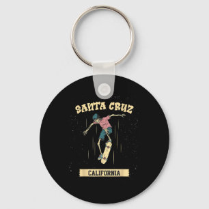Santa Cruz Skeleton Surfing And Skateboarding  Key Ring