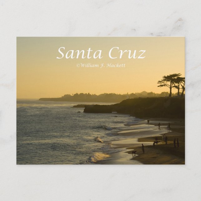 Santa Cruz Sunset California Products Postcard (Front)