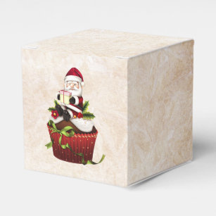 Santa Cupcake Gift Box