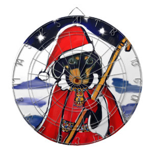 SANTA DACHSHUND DARTBOARD
