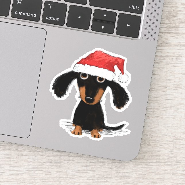 Santa Dachshund | Doxie Clause Christmas (Detail)