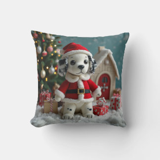 Santa Dalmatian Cushion