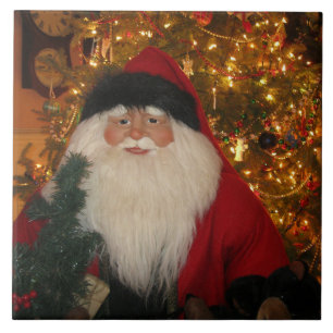 Santa Decoration Ceramic Tile