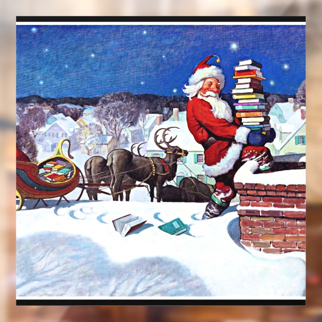 Santa Delivering Books Christmas Eve (Sheet 2)