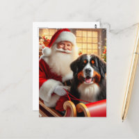 Santa Delivers a Bernese Mountain Dog