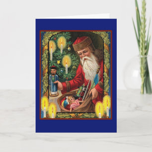 Santa Delivers - A Vintage Christmas Card
