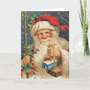 Santa Delivers, A Vintage Christmas Card