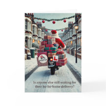 Santa Delivery Christmas Greeting Card 2024
