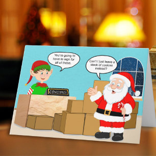Santa Delivery Concierge Christmas Humour Card