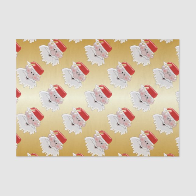 Santa Design Christmas Tissue Paper (Front)