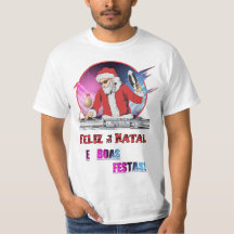 Santa DJ white shirt