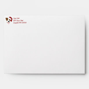 Santa Dog - Customisable Envelope