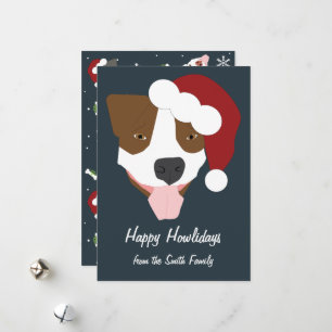 Santa Dog - Customisable Holiday Card