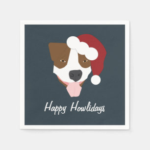 Santa Dog - Customisable Napkin