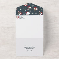 Santa Dog - Happy Howlidays All In One Invitation