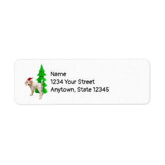 Santa Dog Tree Address Labels