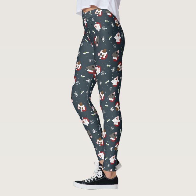Santa Dogs Leggings (Left)