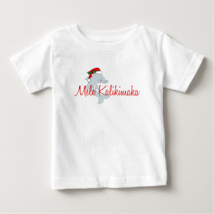 Santa dolphin Hawaiian Christmas Baby T-Shirt