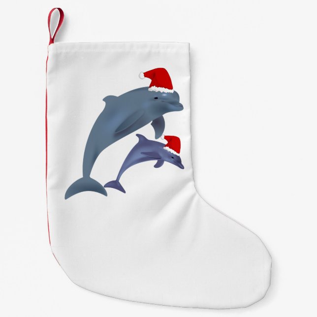 santa dolphins stocking (Front)