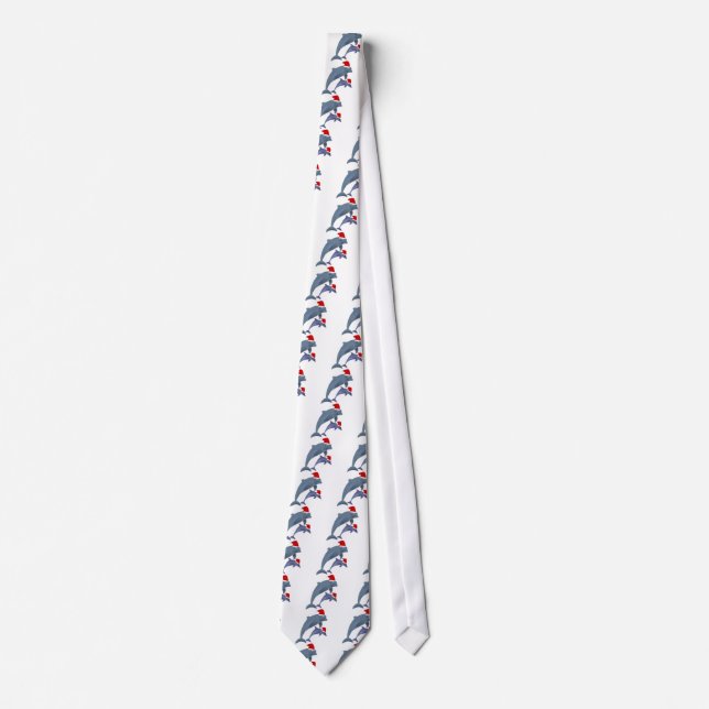 santa dolphins tie (Front)