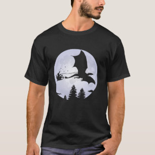 Santa Dragon Sleigh Christmas Santa Dragon Full Mo T-Shirt