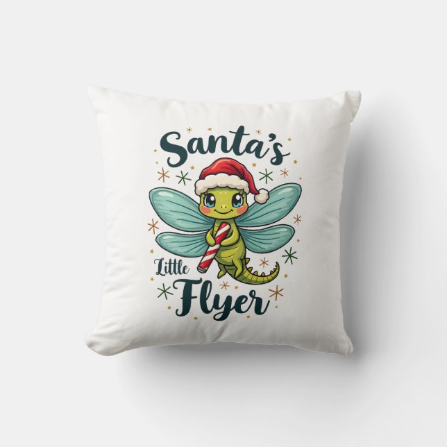 Santa Dragonfly Cushion (Front)