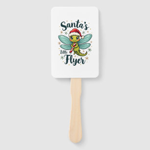 Santa Dragonfly Hand Fan