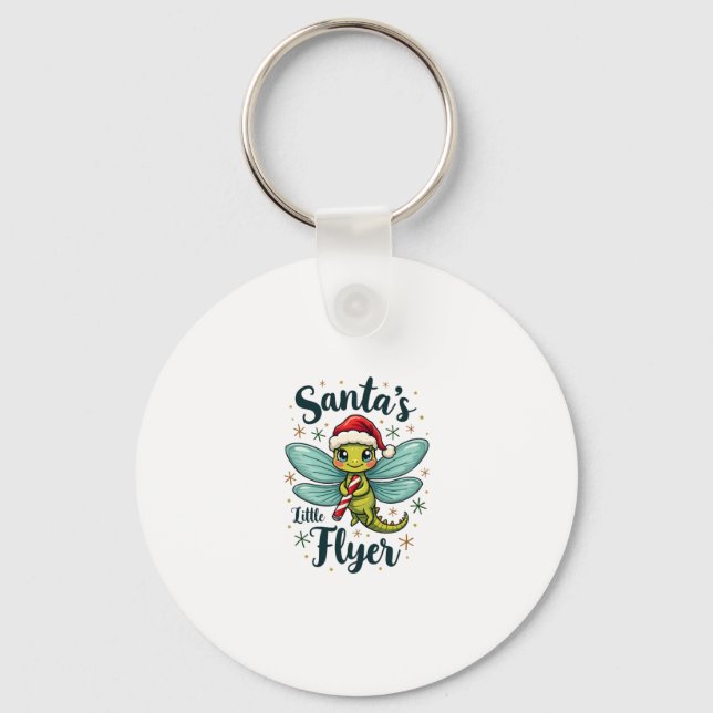 Santa Dragonfly Key Ring (Front)