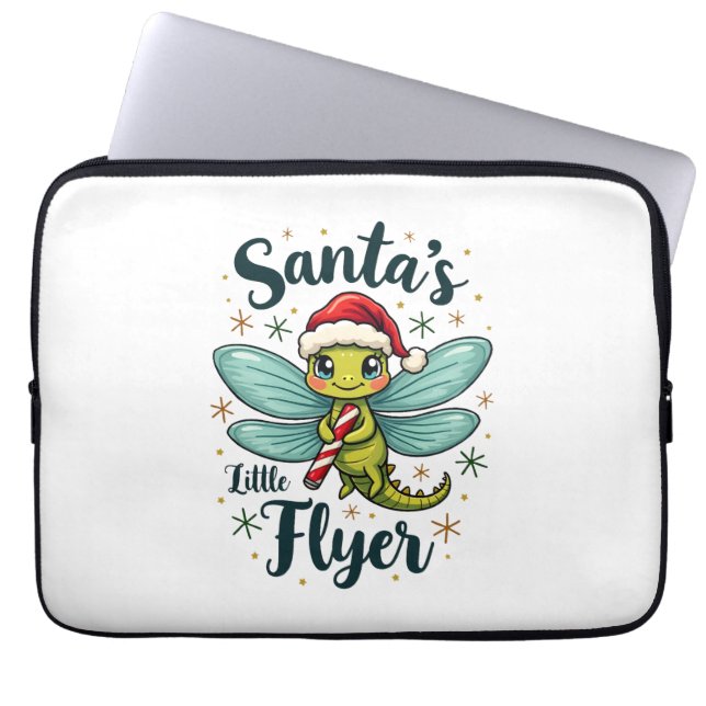 Santa Dragonfly Laptop Sleeve (Front)