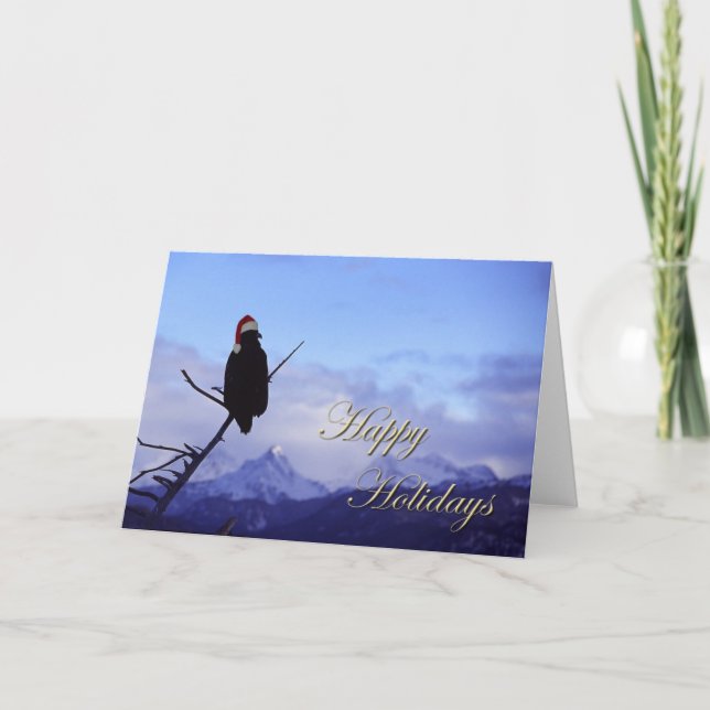 Santa Eagle Holiday Card (Front)