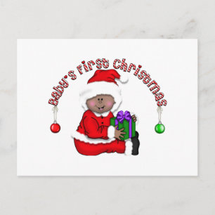 Santa Elf Baby T-shirts and Gifts Holiday Postcard