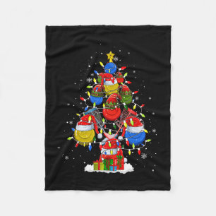 Santa Elf Disc Golf Ball Tools Xmas Tree Men Playe Fleece Blanket