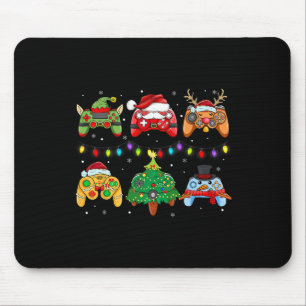 Santa Elf Gaming Controllers Snowman Boys Kids  Mouse Pad