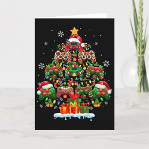 Santa Elf Reindeer Game Controllers Colourful Xmas Card